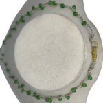 Collana artigianale Doralie in colore verde smeraldo
