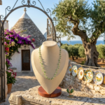 Jewelry handmade Doralie collana verde smeraldo elegante in ambientazione italiana